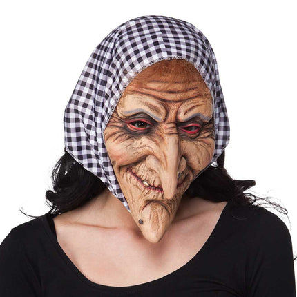 Boland Halloween Masker Heks met Kap