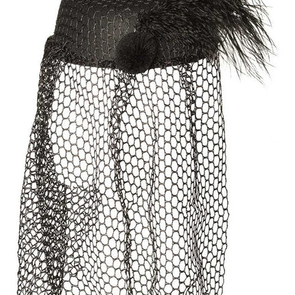 Boland Hoed Black Widow met sluier