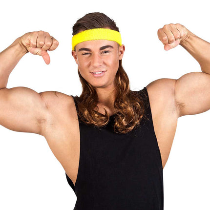 Boland Hoofdband Geel met Haar