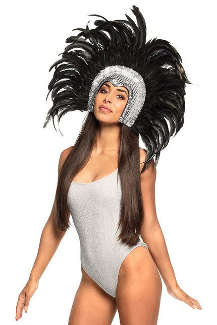 Boland Hoofdtooi Go-go danseres zilver