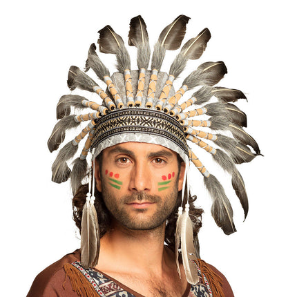 Boland Hoofdtooi Indiaan Opperhoofd