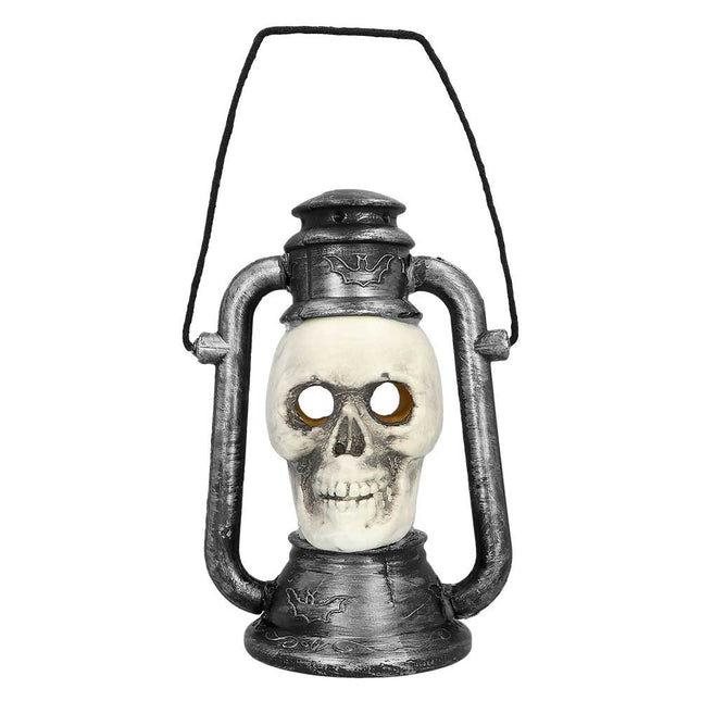 Boland LED Decoratie Skull Lantaarn – 26 x 18 cm