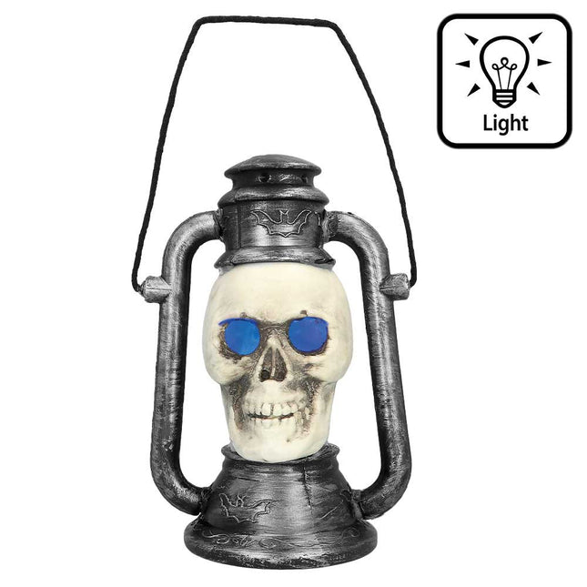 Boland LED Decoratie Skull Lantaarn – 26 x 18 cm