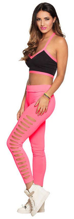 Boland Legging Gaps Neon Roze maat M