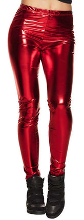 Boland Legging Stretch Glans Rood maat M