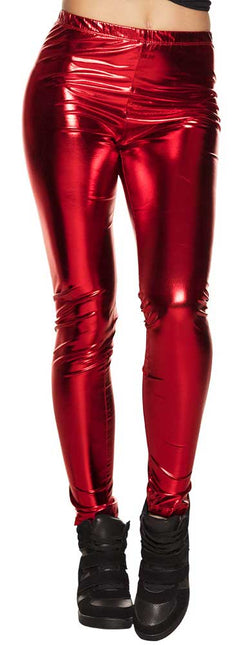 Boland Legging Stretch Glans Rood maat M