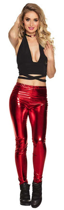 Boland Legging Stretch Glans Rood maat M