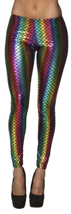 Boland Legging Stretch Regenboog Zeemeermin maat M