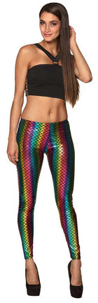 Boland Legging Stretch Regenboog Zeemeermin maat M