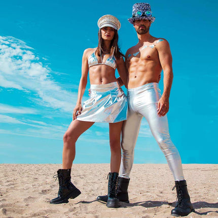 Boland Legging Stretch Zilver maat L XL