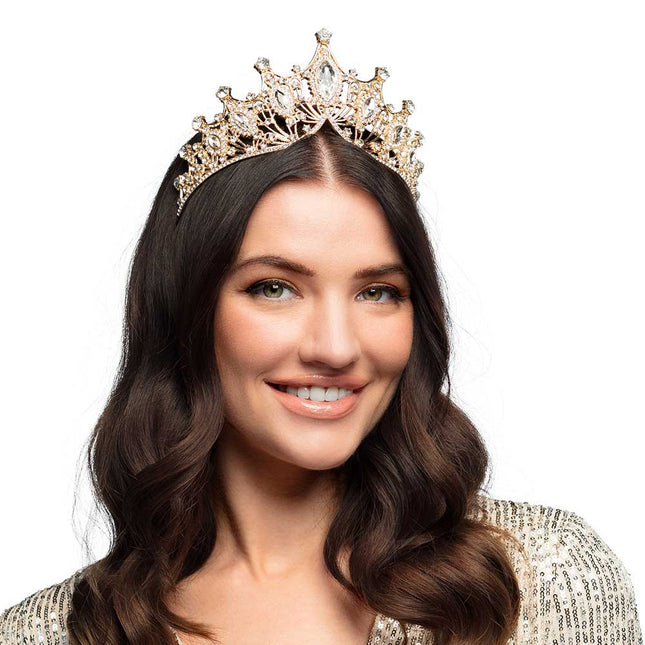 Boland Metalen tiara Rosegoud