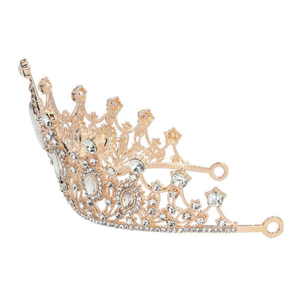 Boland Metalen tiara Rosegoud