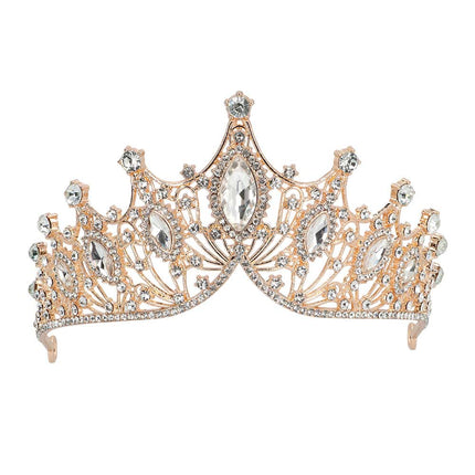 Boland Metalen tiara Rosegoud