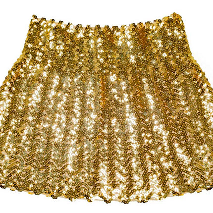 Boland Minirokje Sequins Goud - M