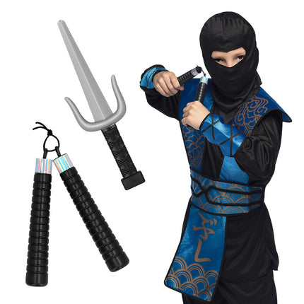 Boland Ninja wapens (sai, nunchaku)