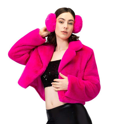 Boland Oorwarmers Roze Pluche