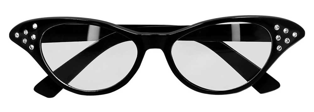 Boland Partybril 50s Babe Zwart