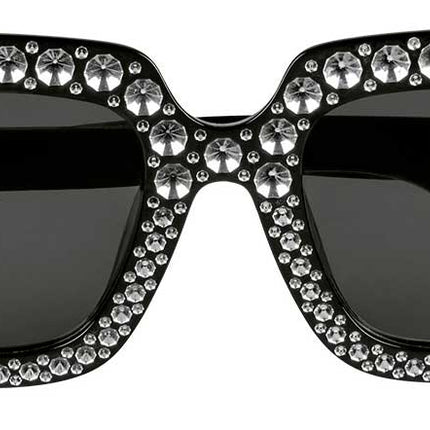 Boland Partybril Bling Bling Zwart
