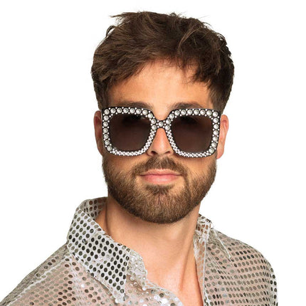 Boland Partybril Bling Bling Zwart