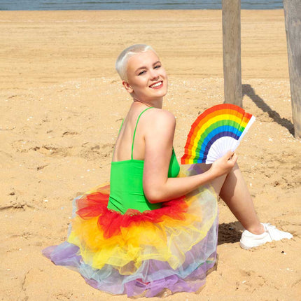 Boland Pride Tutu Regenboog deluxe