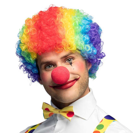 Boland Pruik Clown Curley Veelkleurig