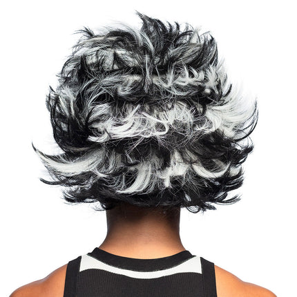 Boland Pruik Dames Wild Zwart Wit