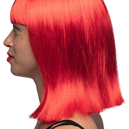 Boland Pruik Dance Neon Rood