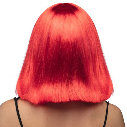 Boland Pruik Dance Neon Rood