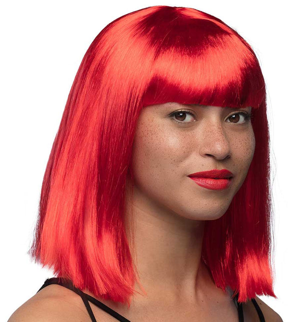 Boland Pruik Dance Neon Rood