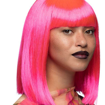 Boland Pruik Dance Neon Roze