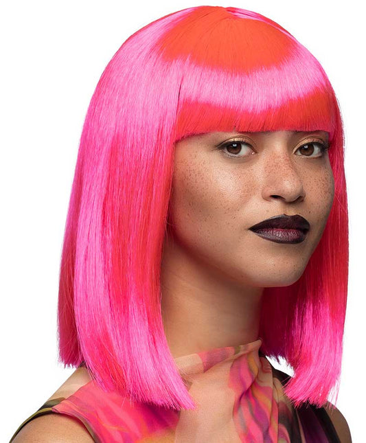 Boland Pruik Dance Neon Roze