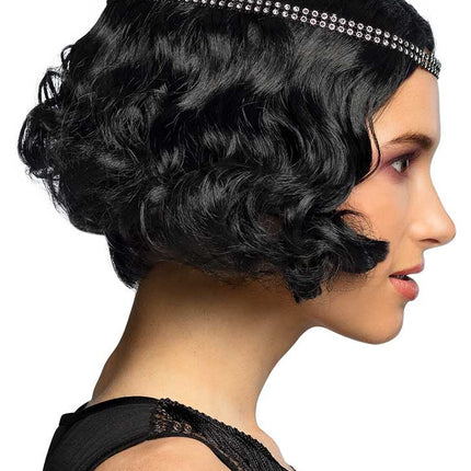 Boland Pruik Flapper Zwart