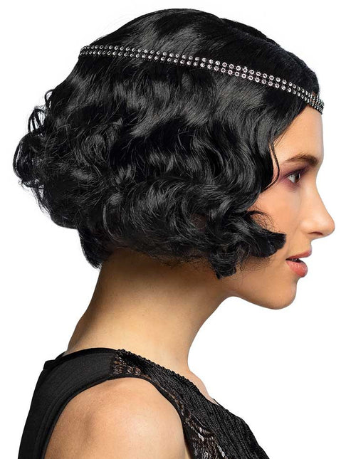 Boland Pruik Flapper Zwart