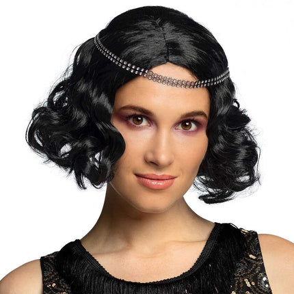Boland Pruik Flapper Zwart