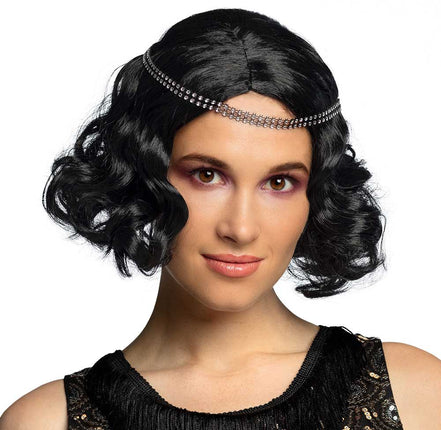 Boland Pruik Flapper Zwart