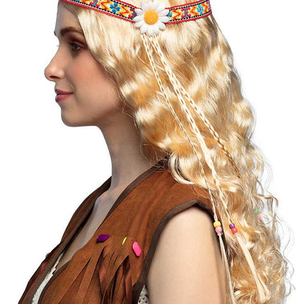 Boland Pruik Hippie met haarband