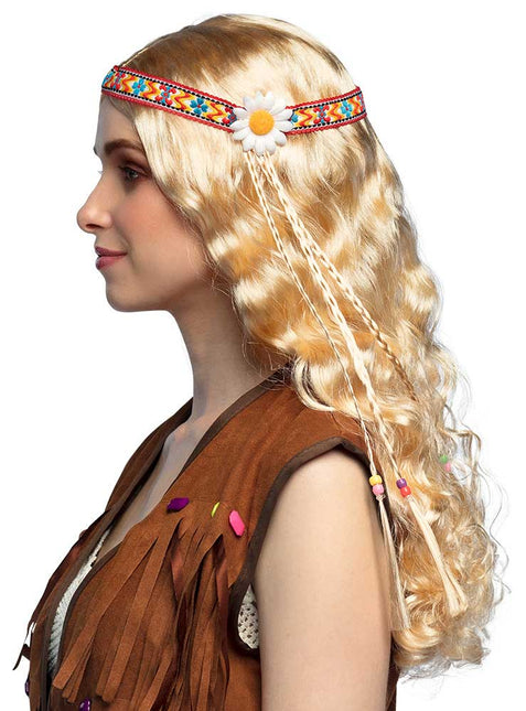 Boland Pruik Hippie met haarband