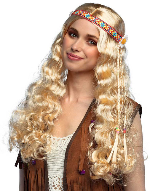 Boland Pruik Hippie met haarband