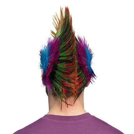 Boland Pruik Spiky Mike Veelkleurig