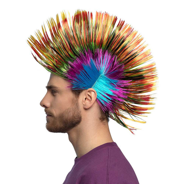 Boland Pruik Spiky Mike Veelkleurig