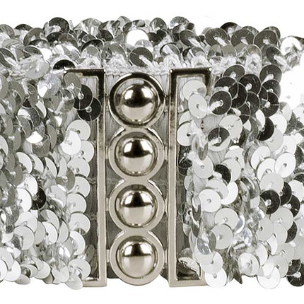 Boland Riem Pailletten Zilver