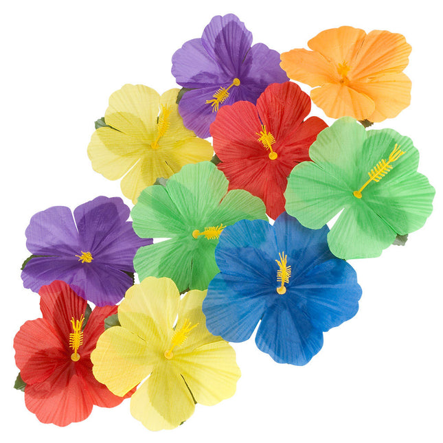 Boland Set 24 decoratiebloemen Hibiscus