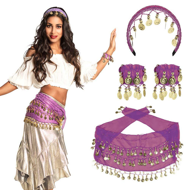 Boland Set Belly Dance Paars