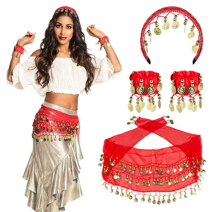 Boland Set Belly Dance Rood