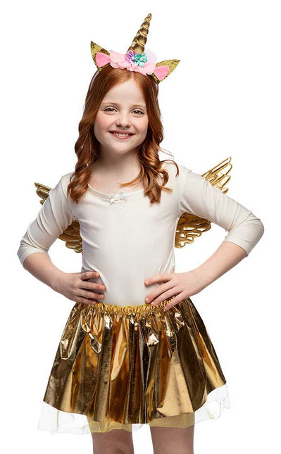 Boland Set Eenhoornfee Goud Kids