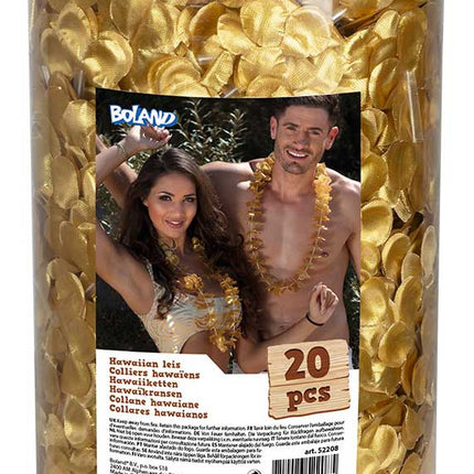 Boland Set Hawaiikransen 20 stuks Goud