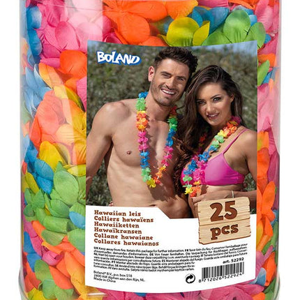 Boland Set Hawaiikransen veelkleurig 25 stuks