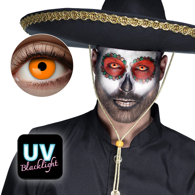 Boland UV Flash Oranje kleurlenzen