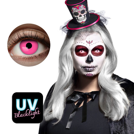 Boland UV Flash Roze kleurlenzen