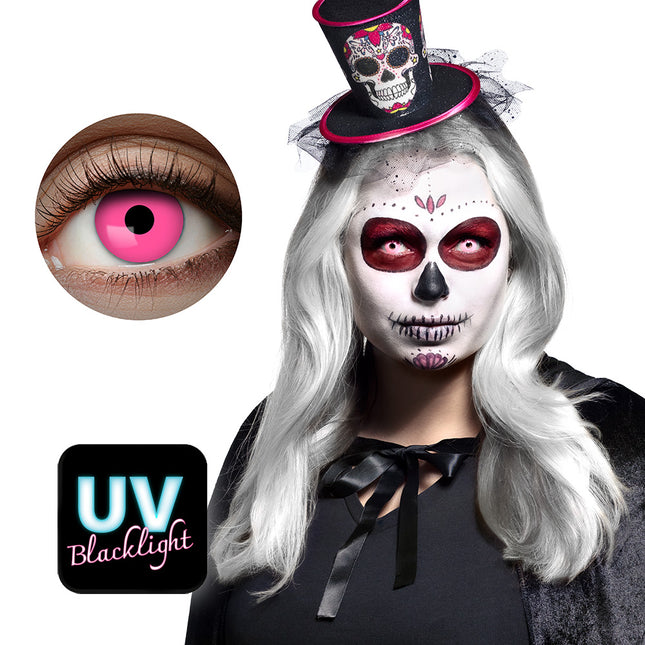 Boland UV Flash Roze kleurlenzen